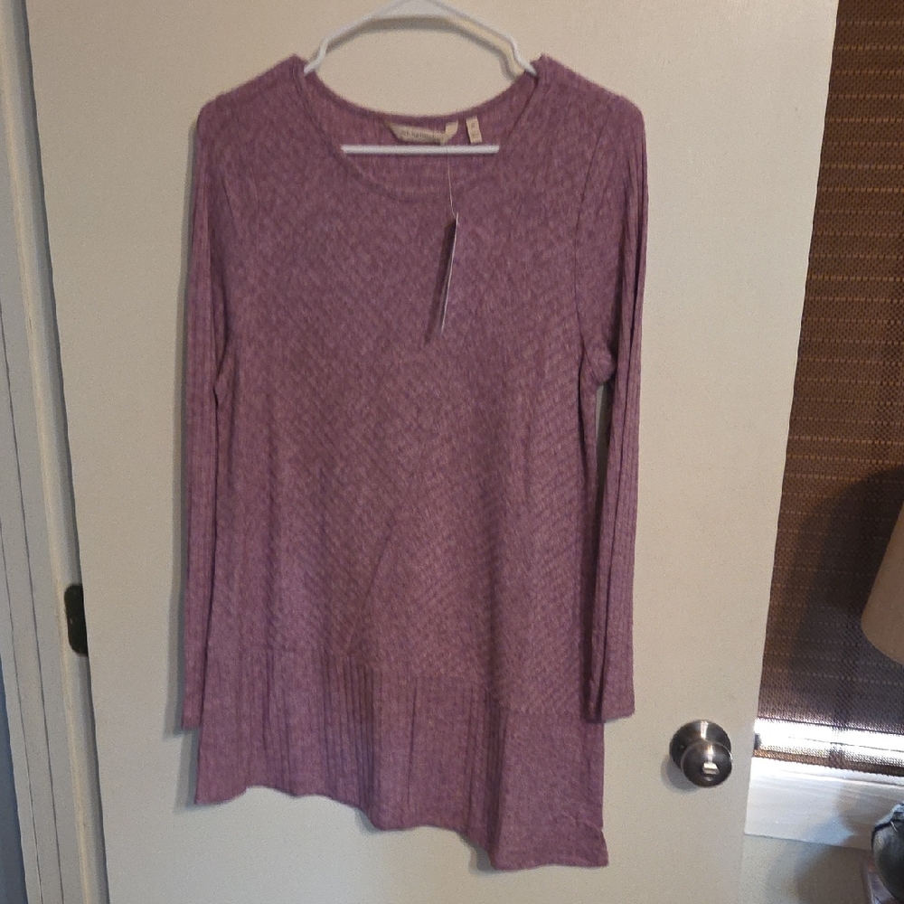 Soft Surroundings Purple Long Sleeve Tunic
